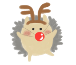 potter of the hedgehog [winter version] sticker #9122417