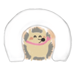 potter of the hedgehog [winter version] sticker #9122422