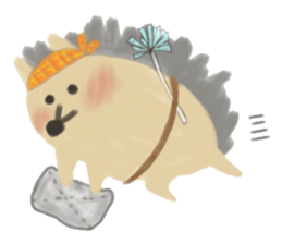 potter of the hedgehog [winter version] sticker #9122423