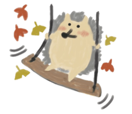 potter of the hedgehog [winter version] sticker #9122427