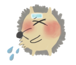 potter of the hedgehog [winter version] sticker #9122431