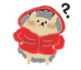 potter of the hedgehog [winter version] sticker #9122432