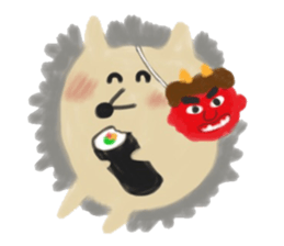 potter of the hedgehog [winter version] sticker #9122433