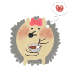 potter of the hedgehog [winter version] sticker #9122434