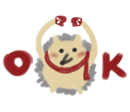 potter of the hedgehog [winter version] sticker #9122438