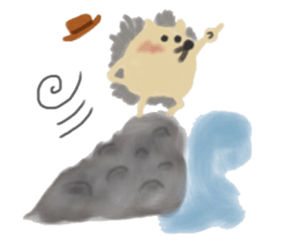 potter of the hedgehog [winter version] sticker #9122440