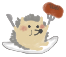 potter of the hedgehog [winter version] sticker #9122444