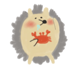 potter of the hedgehog [winter version] sticker #9122445