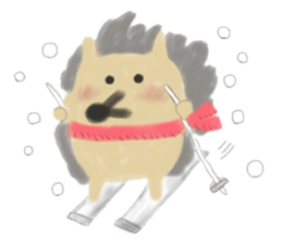 potter of the hedgehog [winter version] sticker #9122447