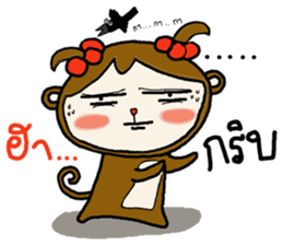 elf monkey sticker #9122541