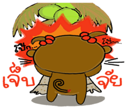 elf monkey sticker #9122557