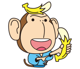 BANANA SAMURAI MONKEY sticker #9122648