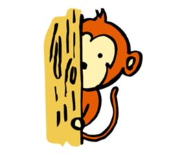Monkey Sticker Created by Koji Takano. sticker #9124304