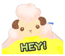 Moco Moco Sheep (English version) sticker #9124731