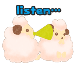Moco Moco Sheep (English version) sticker #9124741