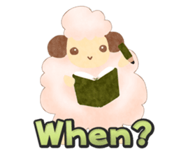 Moco Moco Sheep (English version) sticker #9124753