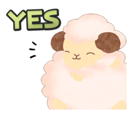 Moco Moco Sheep (English version) sticker #9124756