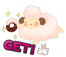 Moco Moco Sheep (English version) sticker #9124761