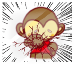 2016year monkey sticker #9125438