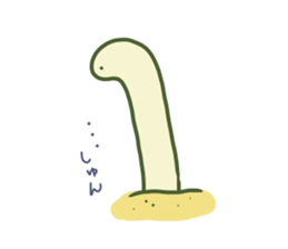 So Cute spotted garden eel sticker #9126366