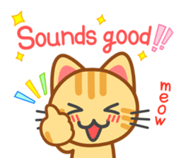 Cat of my home(red tabby) English sticker #9126371