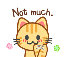 Cat of my home(red tabby) English sticker #9126375