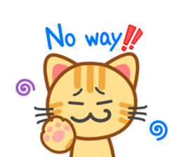 Cat of my home(red tabby) English sticker #9126377