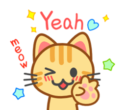 Cat of my home(red tabby) English sticker #9126378