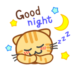 Cat of my home(red tabby) English sticker #9126381