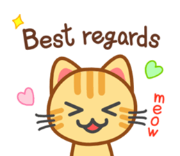 Cat of my home(red tabby) English sticker #9126385