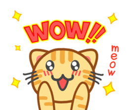 Cat of my home(red tabby) English sticker #9126388