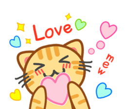 Cat of my home(red tabby) English sticker #9126389