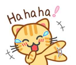 Cat of my home(red tabby) English sticker #9126390