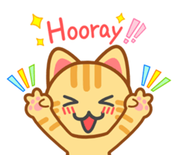 Cat of my home(red tabby) English sticker #9126391