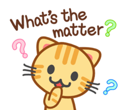Cat of my home(red tabby) English sticker #9126392