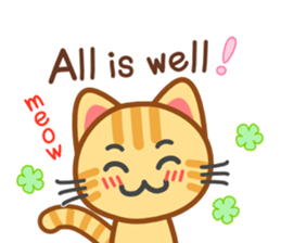 Cat of my home(red tabby) English sticker #9126393