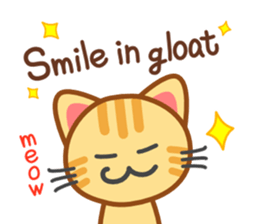 Cat of my home(red tabby) English sticker #9126395