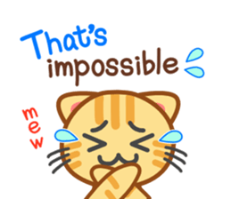 Cat of my home(red tabby) English sticker #9126398