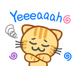 Cat of my home(red tabby) English sticker #9126399