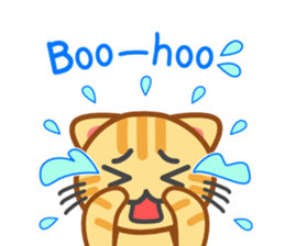 Cat of my home(red tabby) English sticker #9126401