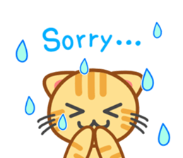 Cat of my home(red tabby) English sticker #9126402