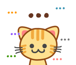 Cat of my home(red tabby) English sticker #9126403