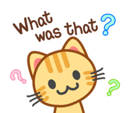 Cat of my home(red tabby) English sticker #9126404