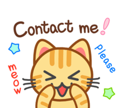 Cat of my home(red tabby) English sticker #9126405
