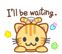 Cat of my home(red tabby) English sticker #9126406