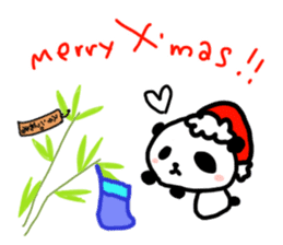 Christmas and New Year Panda Sticker sticker #9128008