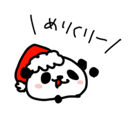 Christmas and New Year Panda Sticker sticker #9128012