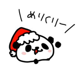 Christmas and New Year Panda Sticker sticker #9128012