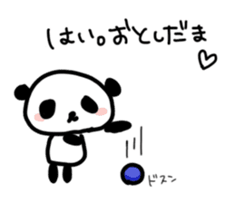 Christmas and New Year Panda Sticker sticker #9128015