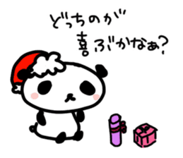 Christmas and New Year Panda Sticker sticker #9128018